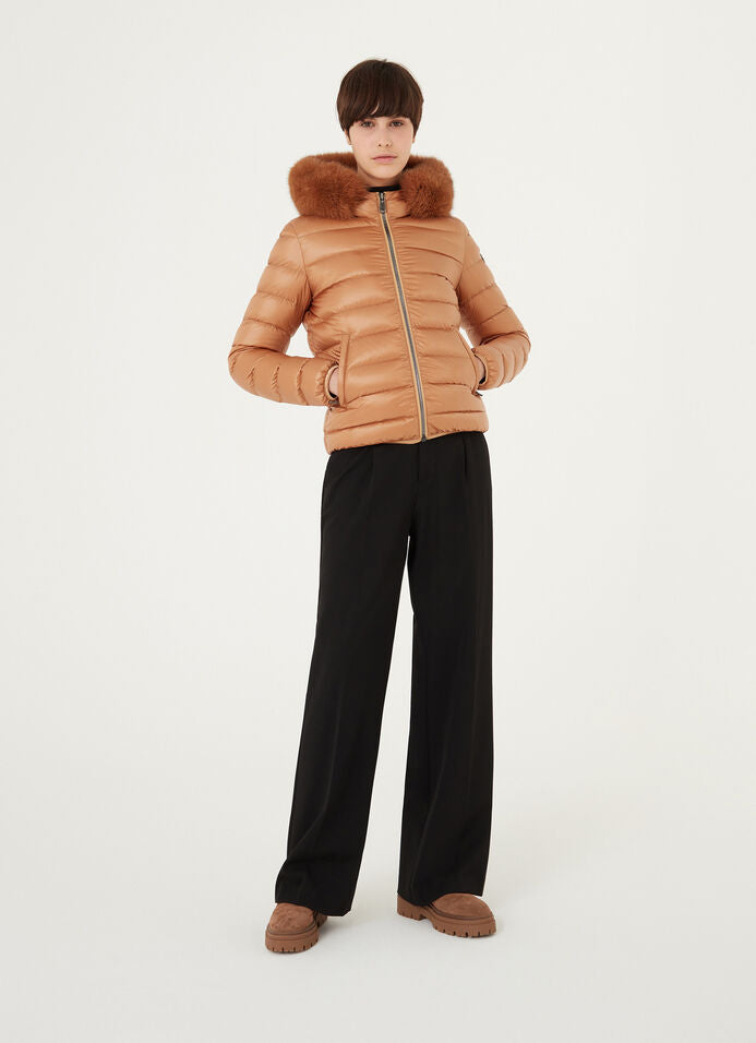 COLMAR DONNA GIUBBOTTO CORTO CON PELLICCIA OCRA