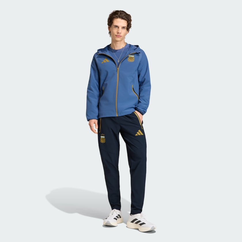 ADIDAS Tuta Completa ARGENTINA In Microfibra Blu Scuro/Blu Cobalto/Oro