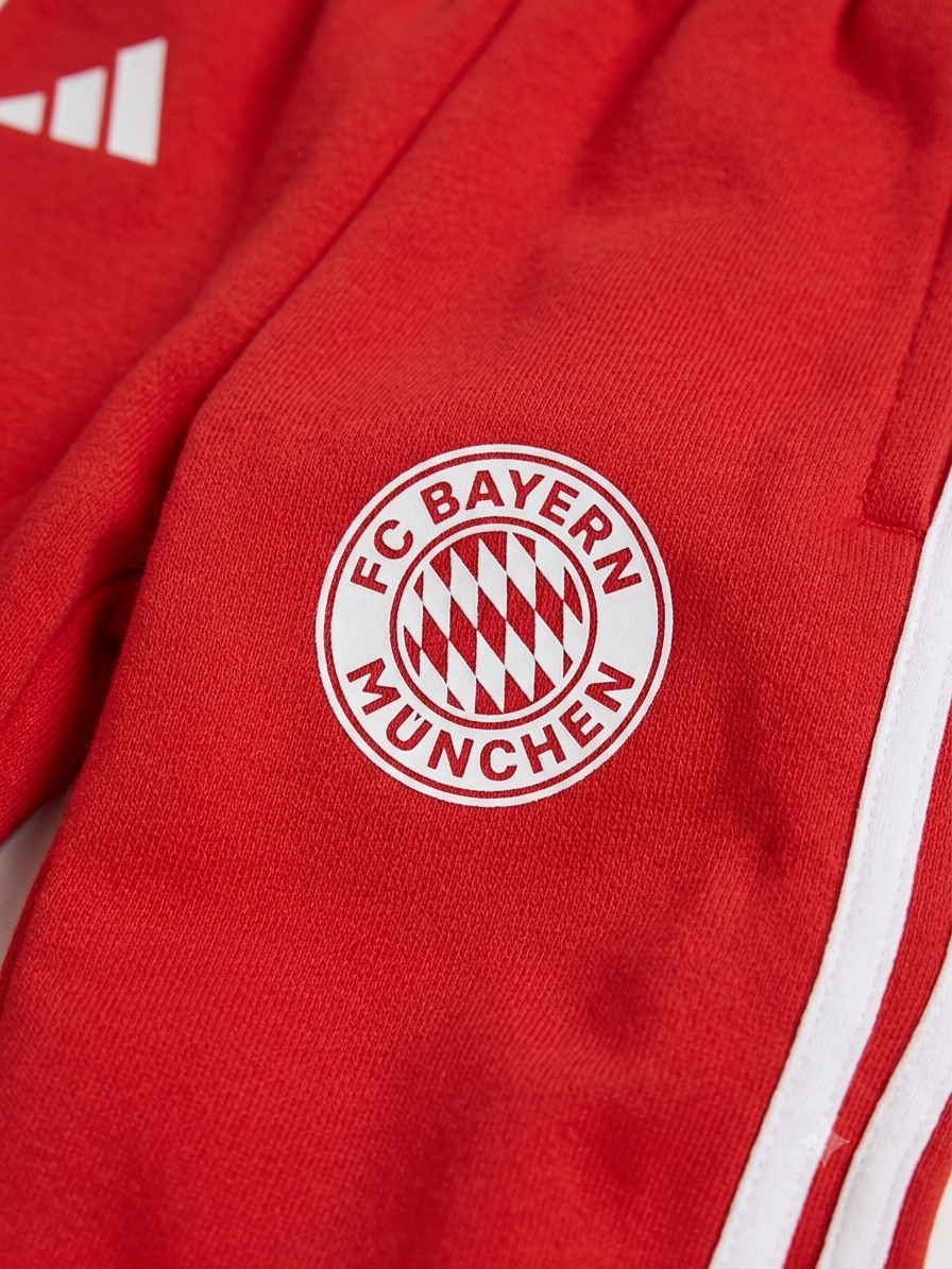 Tuta Adidas bambino Bayern Monaco rossa senza Cappuccio in Cotone