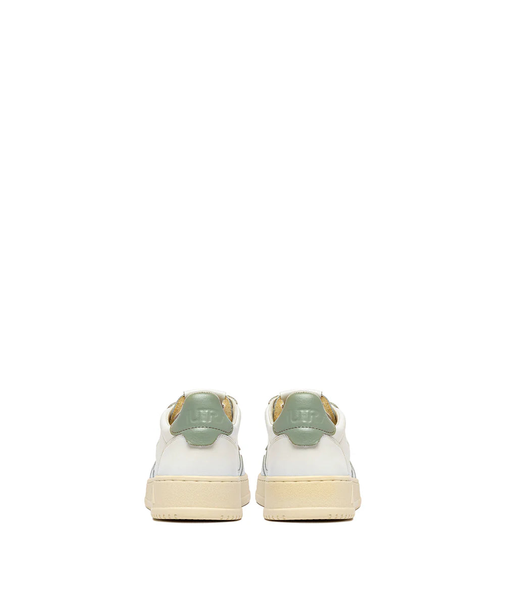 AUTRY Medialist In Pelle Talloncino Verde Pastello
