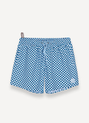 COLMAR Costume Da Bagno Bermuda Azzurro Con Fantasia