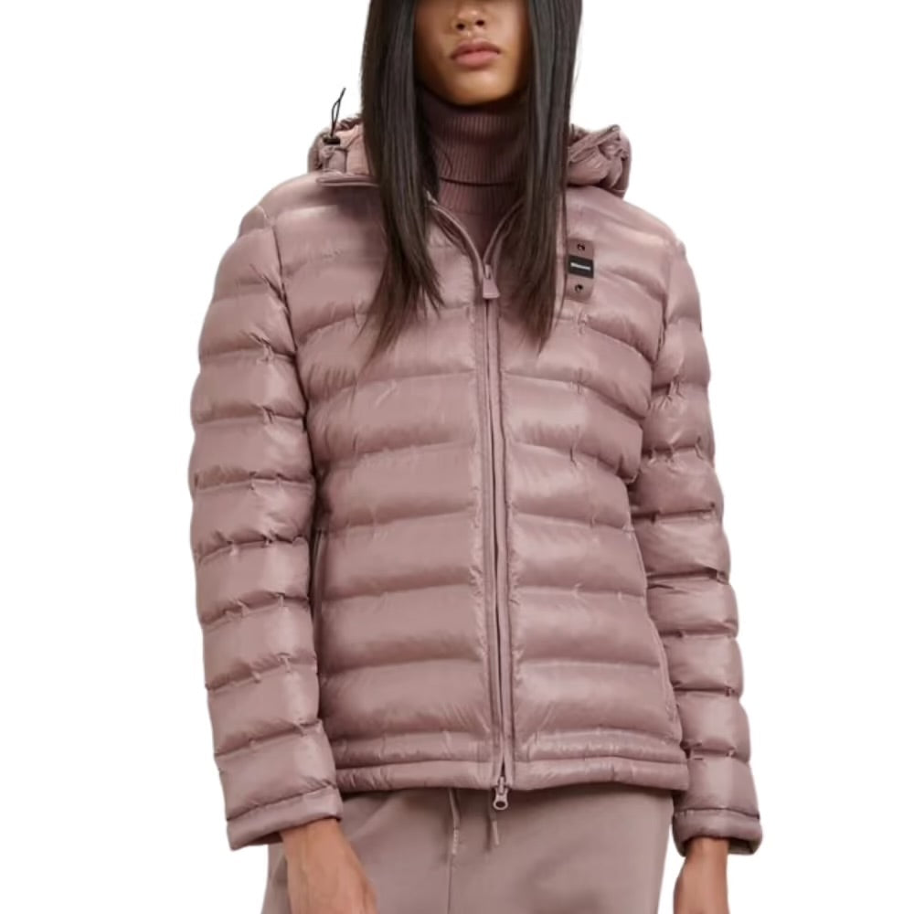 BLAUER Giubbotto Corto Ovattato Con Cappuccio Donna Rosa