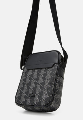 LACOSTE Borsello a Tracolla Monogram Nero