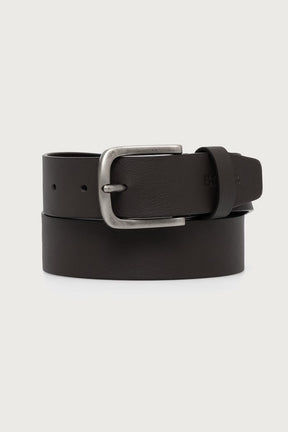 BLAUER Cintura In Pelle Marrone Con Fibbia In Metallo