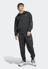 ADIDAS Tuta Completa Con Zip e Cappuccio Nero