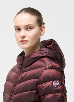 COLMAR Donna Piumino Icon Fasciato Con Cappuccio Bordeux 26/27