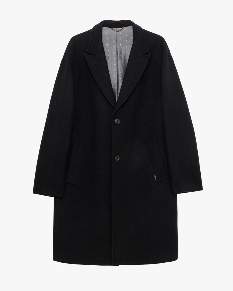 GIANNI LUPO Cappotto Monopetto Lungo Nero 26/27