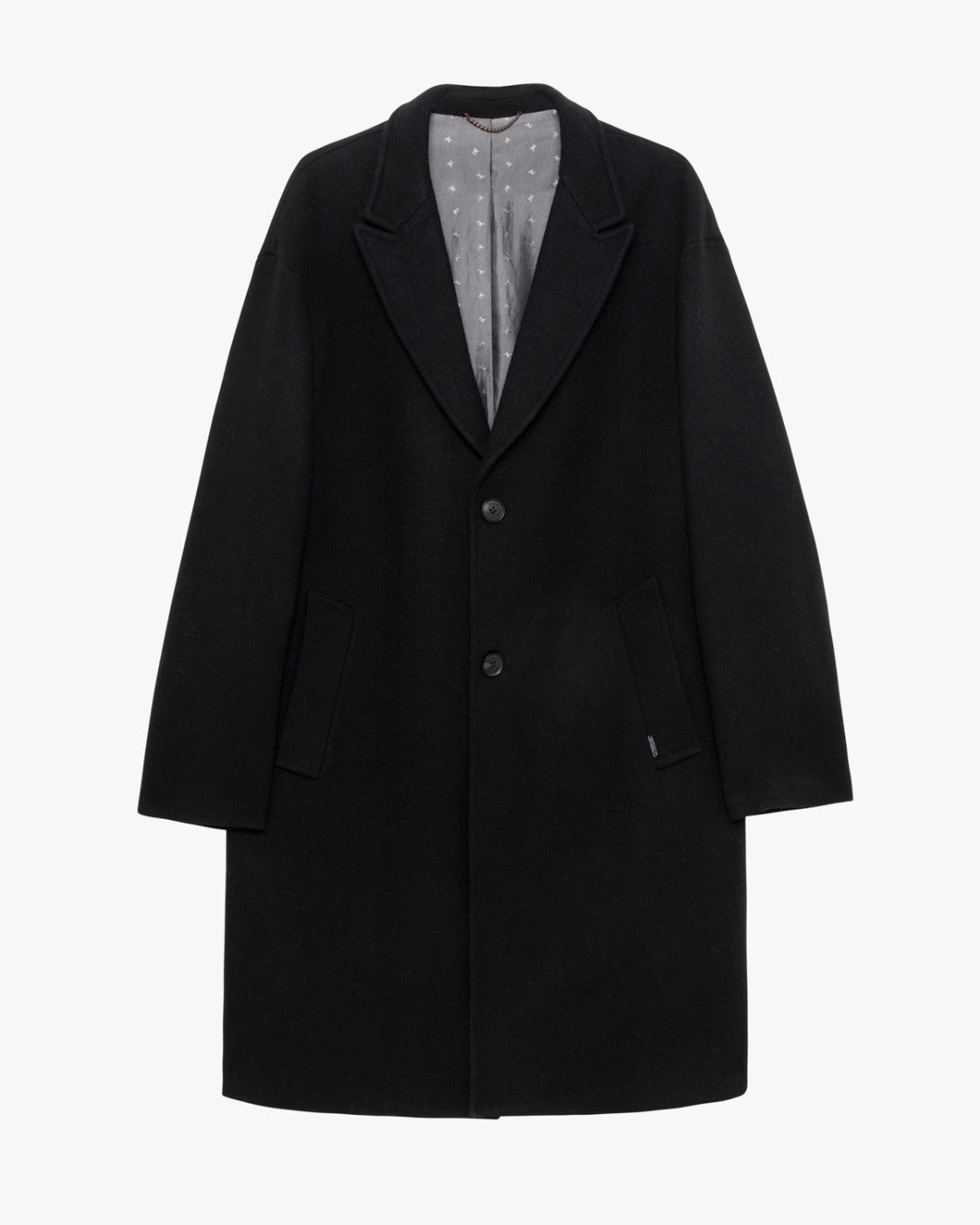 GIANNI LUPO Cappotto Monopetto Lungo Nero 26/27