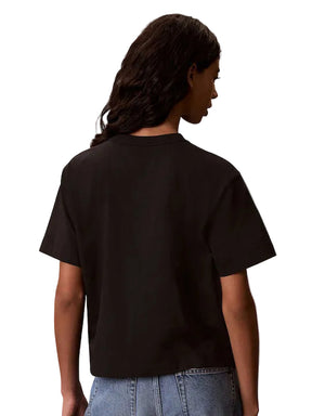 CALVIN KLEIN T-Shirt Con Stampa Logo Nera