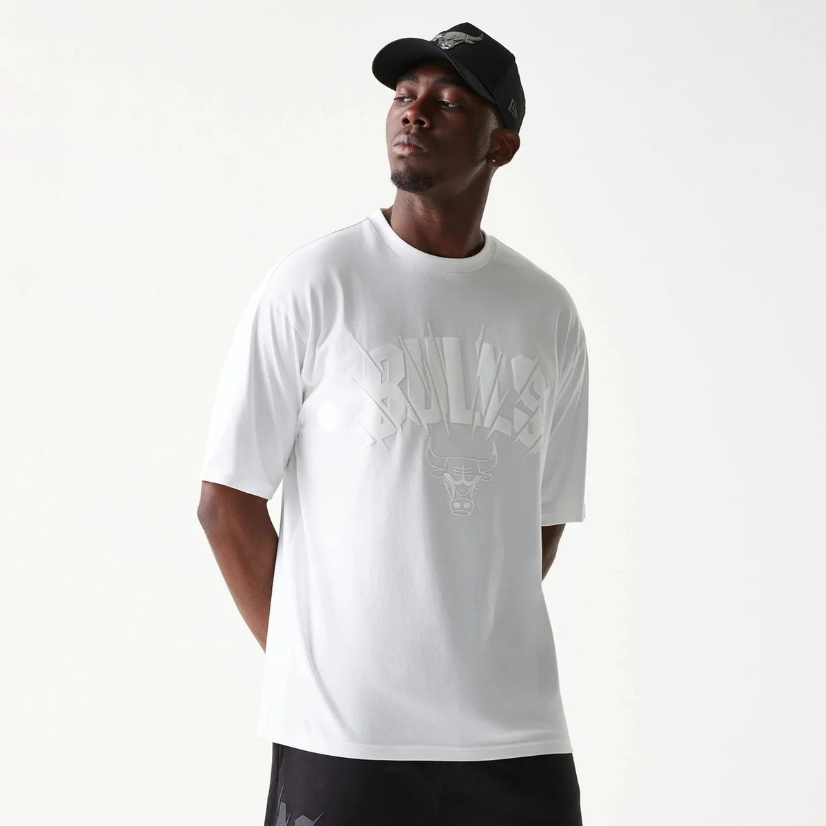 NEW ERA Completino Chicago Bulls Con Stampa in Rilievo Bianco/Nero
