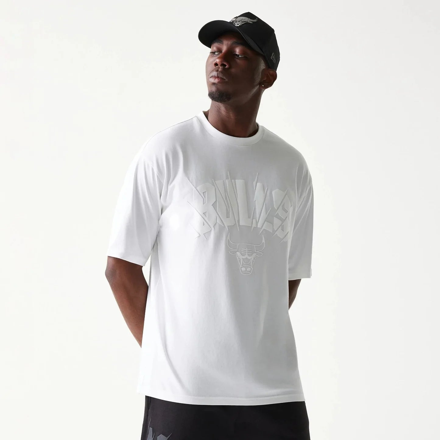 NEW ERA Completino Chicago Bulls Con Stampa in Rilievo Bianco/Nero