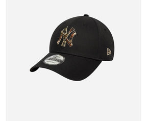 NEW ERA Cappello Nero/verde visiera curva