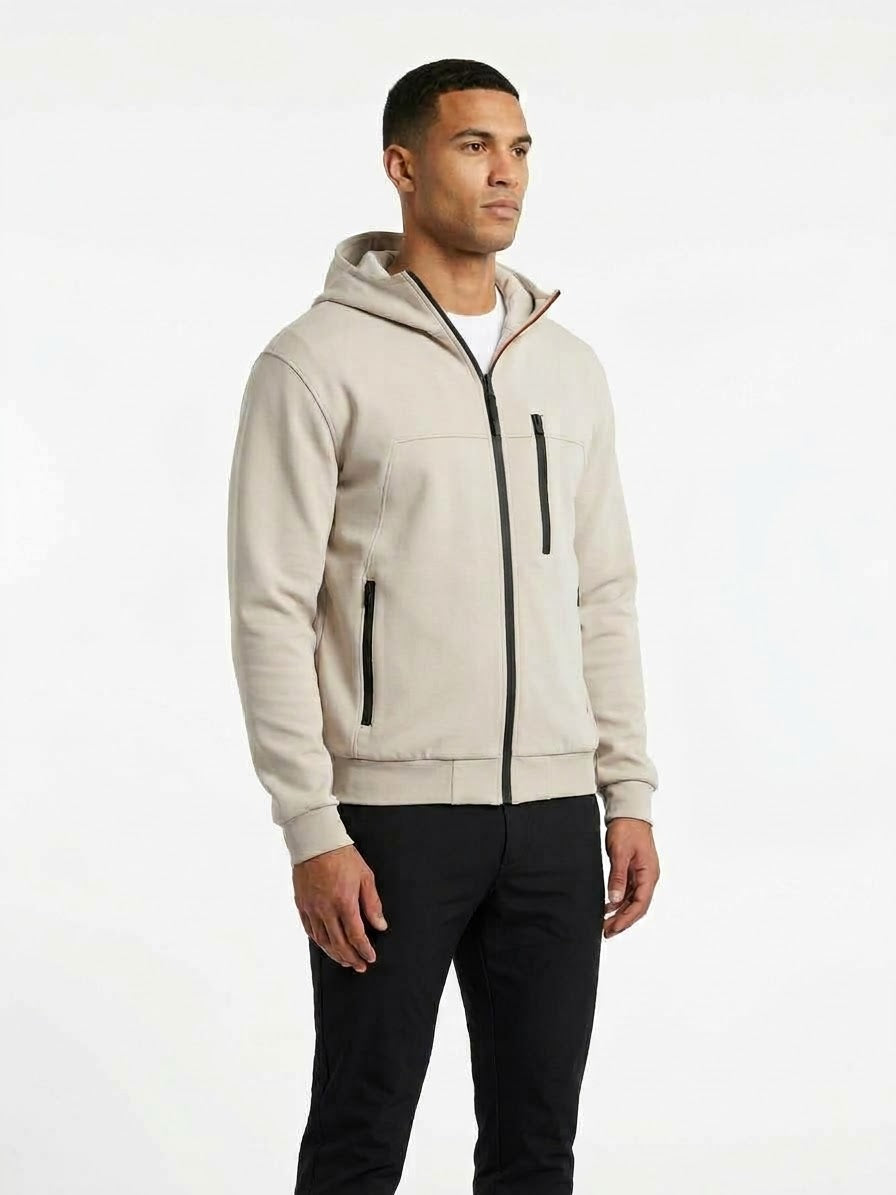 TREZ Giubbotto Invernale In Soft Touch GAS-UNO Rev Reversibile Bianco