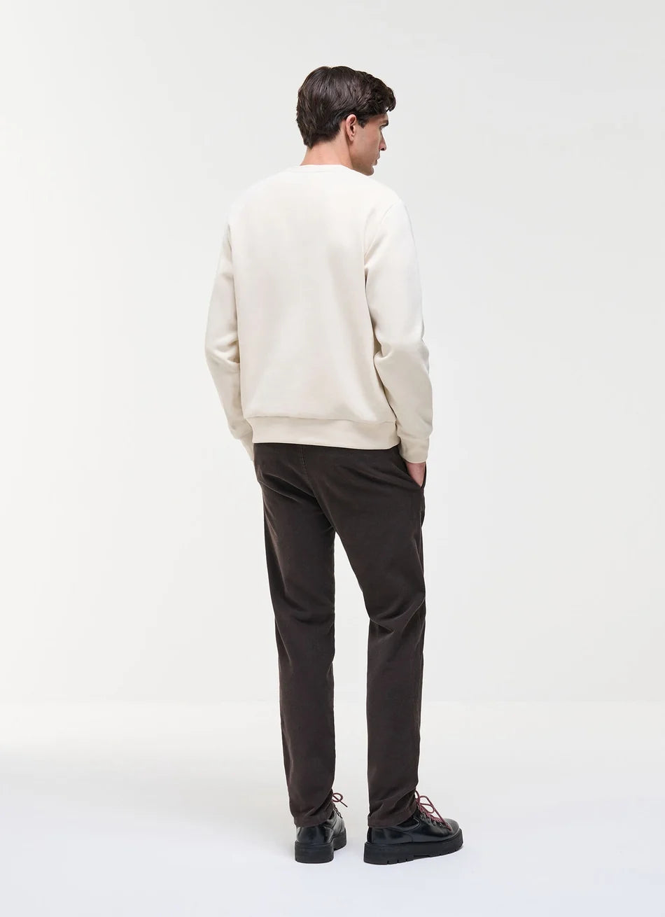 COLMAR Felpa Girocollo Logo Manica Beige