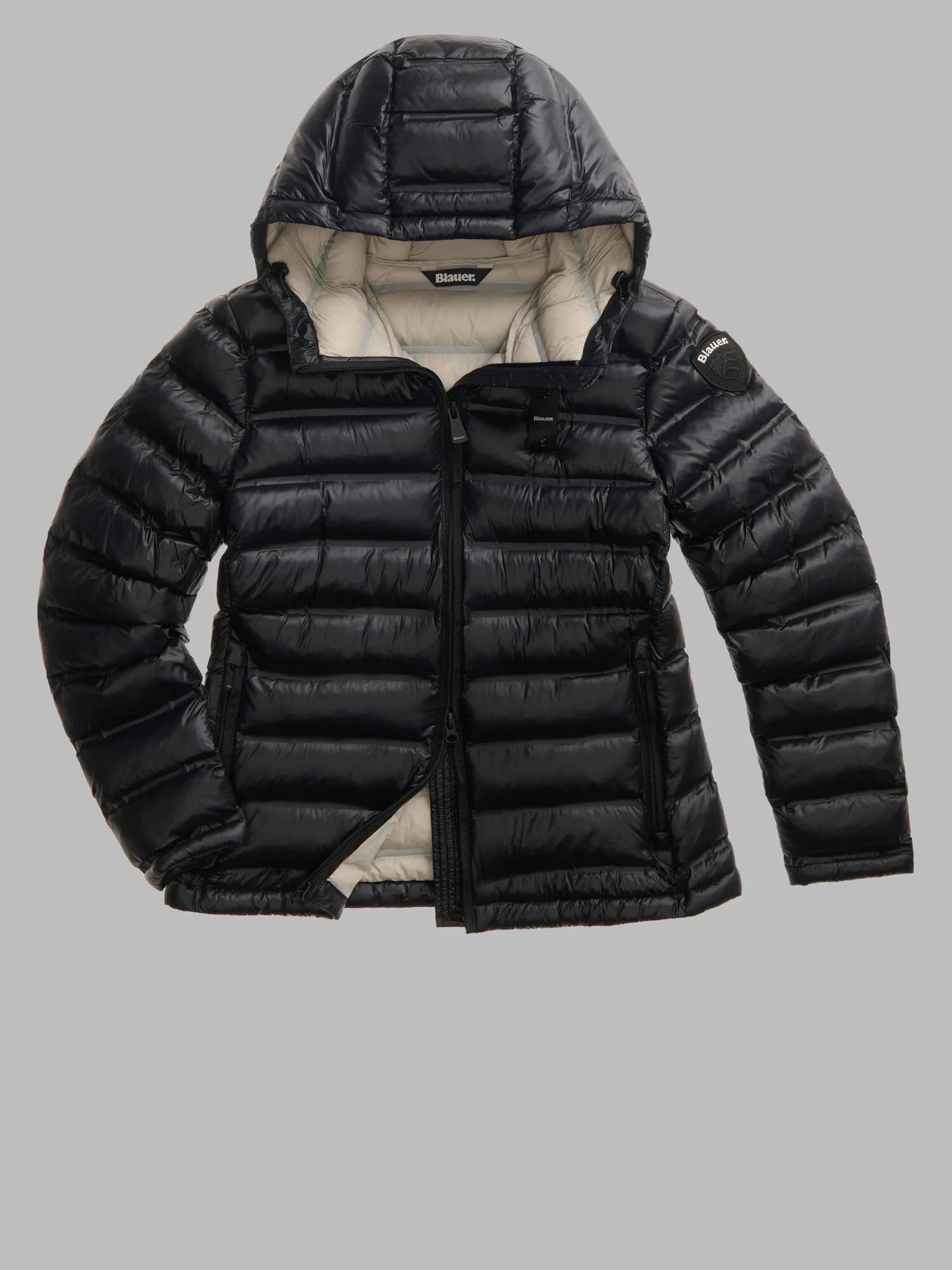 BLAUER Giubbotto Corto Ellis Ovattato Con Cappuccio Donna Nero