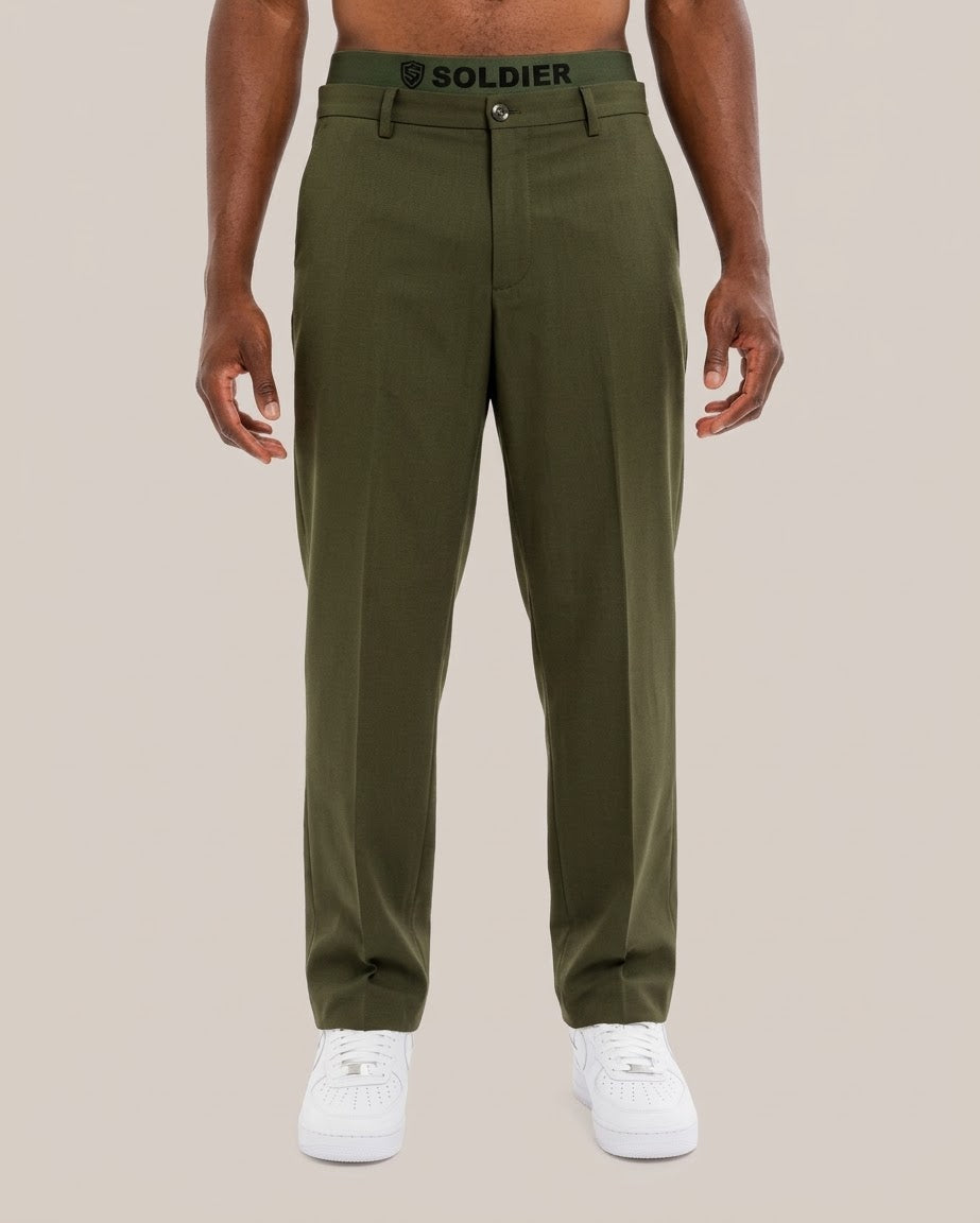 SOLDIER Pantalone Sart Verde Militare