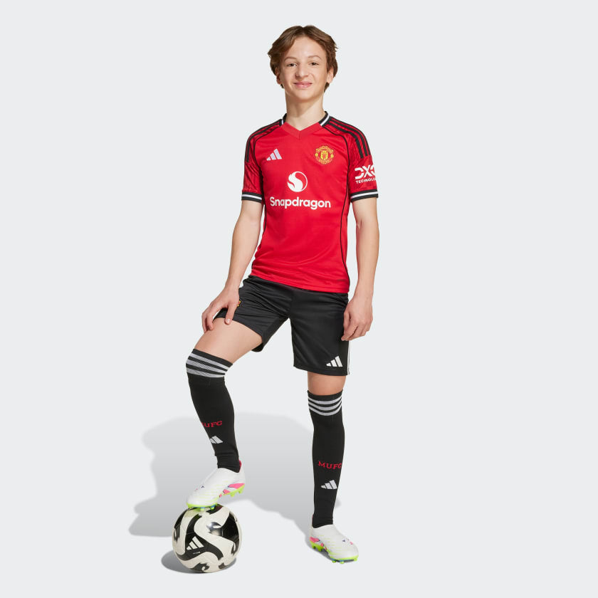 Adidas Completino Manchester United Bambino Rosso Nero