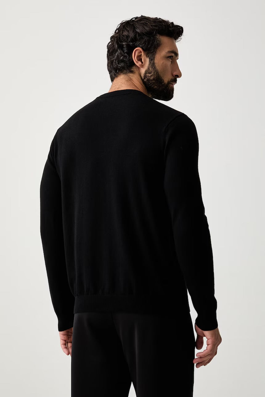 EMPORIO ARMANI Maglione Girocollo In Lana Nero