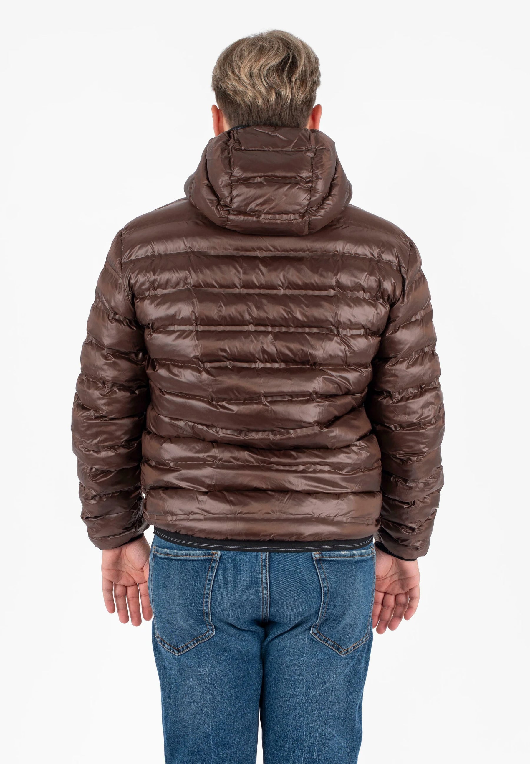 BLAUER Giubbotto Reversibile Liscio Uomo Invernale Nero/Marrone