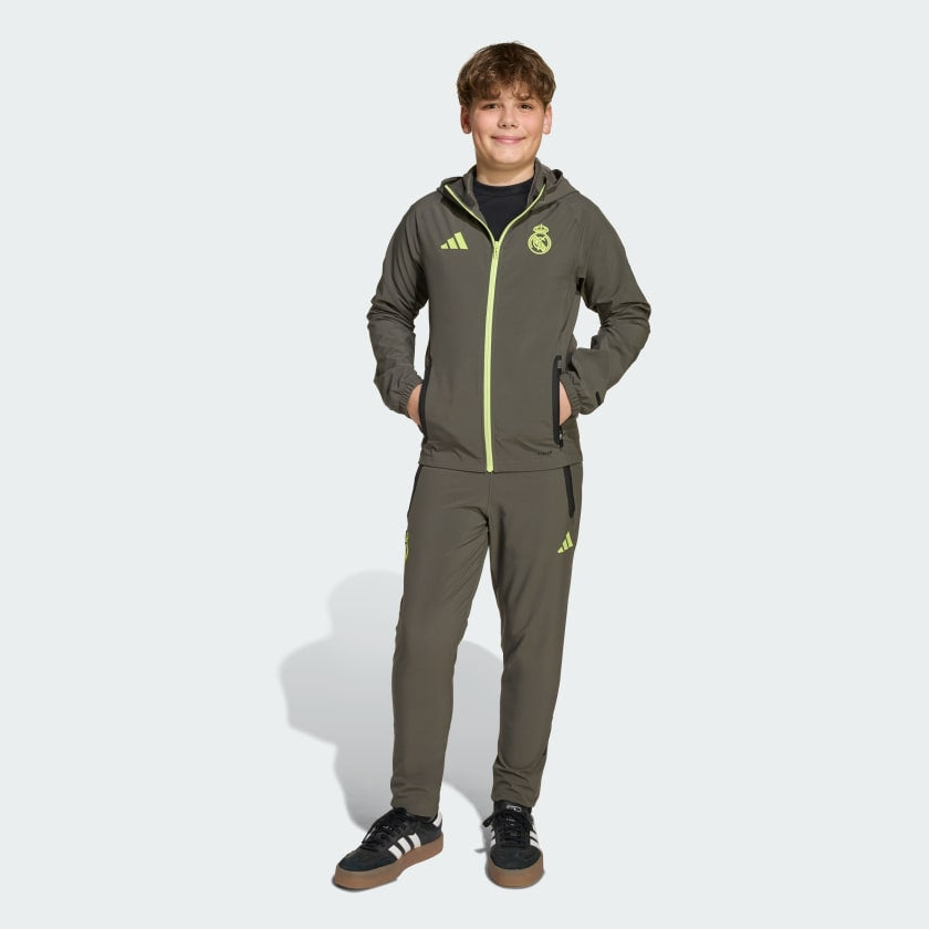 Adidas Adidas Tuta Completa Real Madrid Bambino Verde Fluo - foto 3 - Tommaseo Clothing