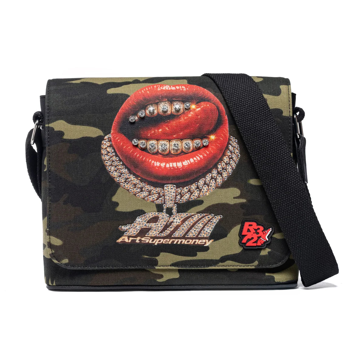 ART SUPER MONEY Borsa a Tracolla Grillz Shoulder Bag Camouflage