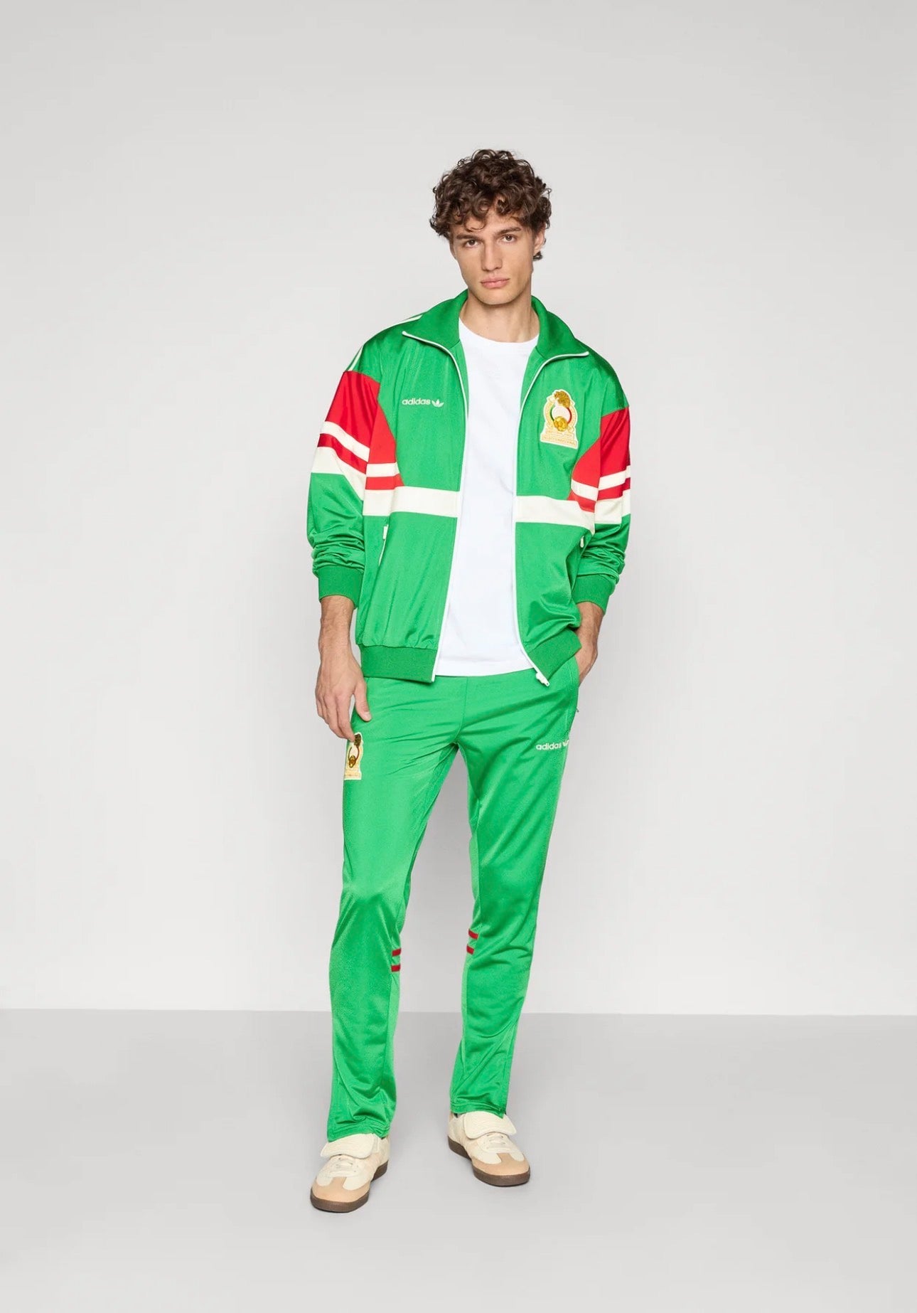 ADIDAS Tuta Completa Messico Acetata Verde/Bianca