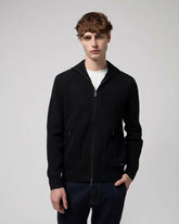 GIANNI LUPO Cardigan In Maglia Con Zip Nero