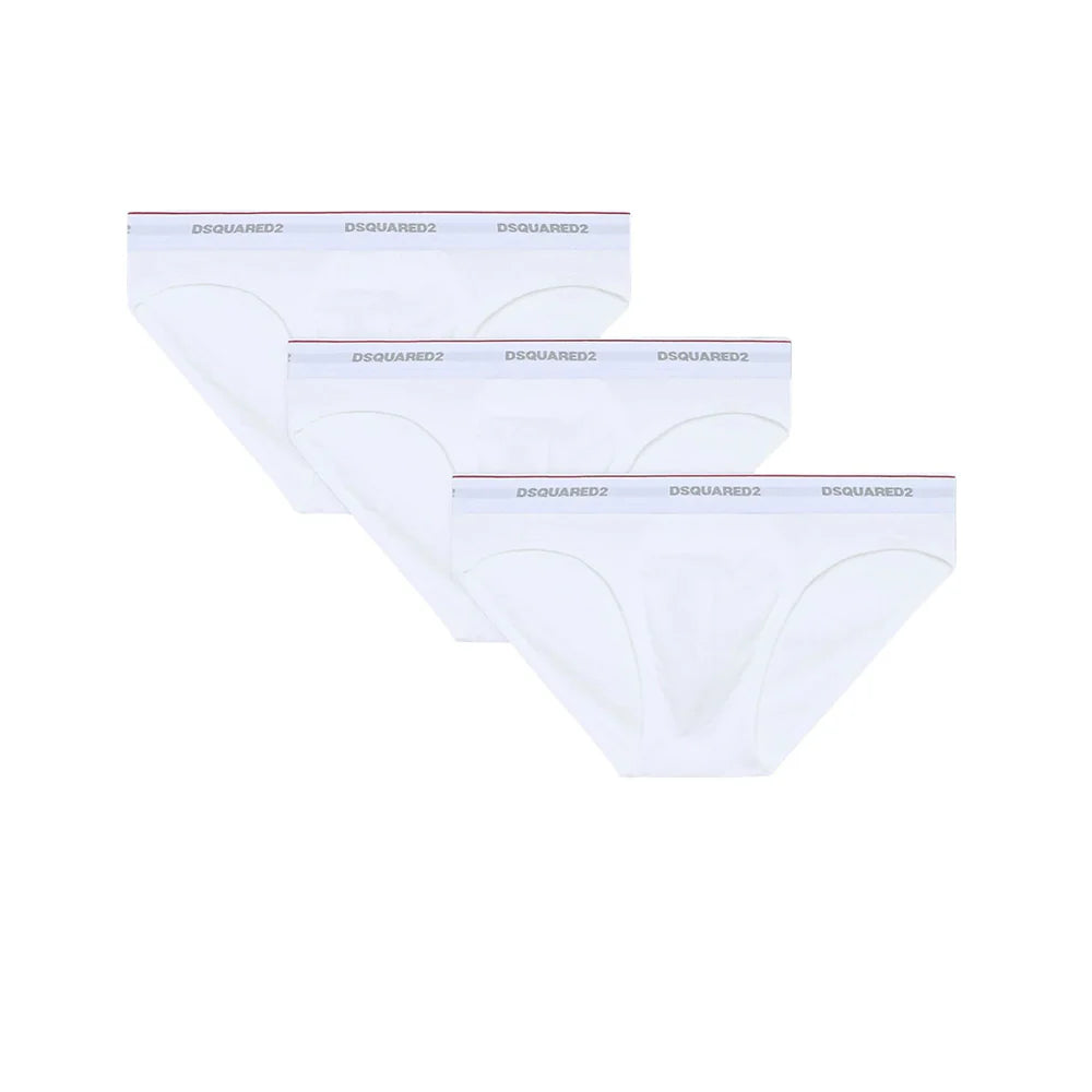 DSQUARED2 Tri-Pack Slip Bianca