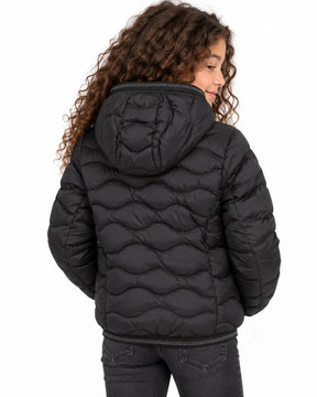 BLAUER Piumino Lowell Junior Con Logo Rimovibile Bambina Nero