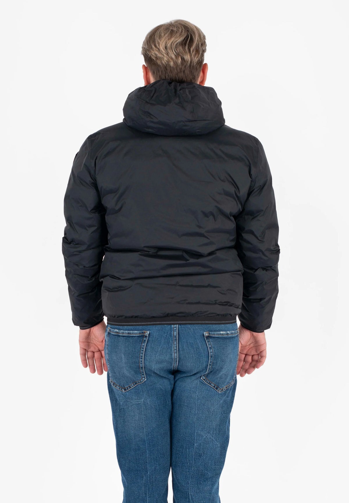 BLAUER Giubbotto Reversibile Liscio Uomo Invernale Nero/Marrone