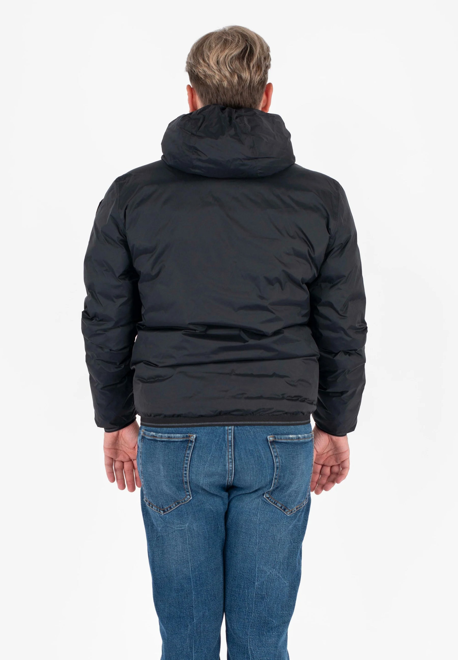 BLAUER Giubbotto Reversibile Liscio Uomo Invernale Nero/Marrone