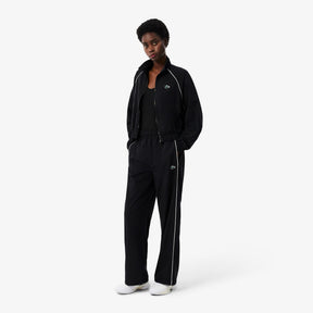 LACOSTE Tuta Idrorepellente con Bordi a Contrasto Donna Nera