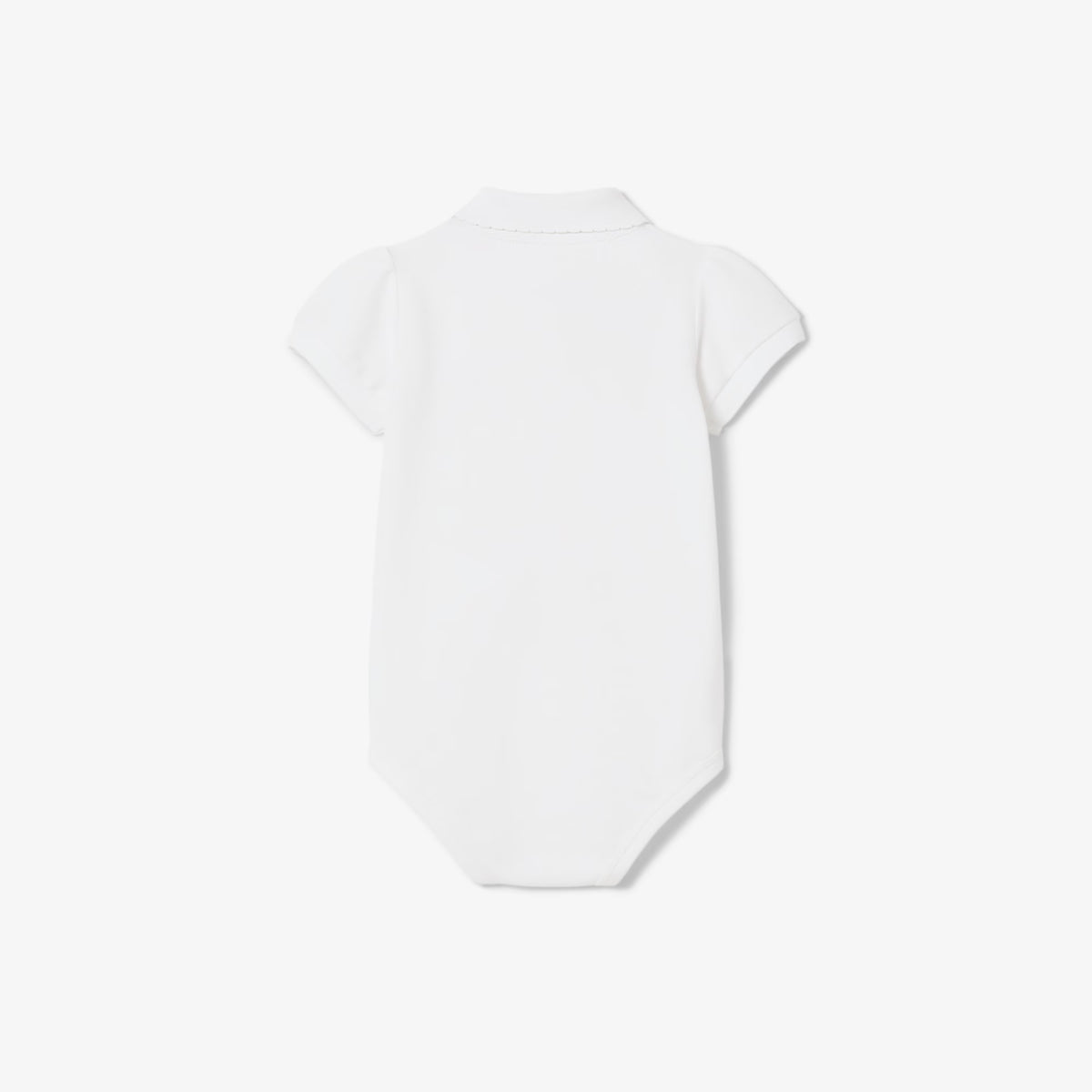 LACOSTE Body Baby A Polo Con Dettagli Sul Colletto Mezza Manica Bianco