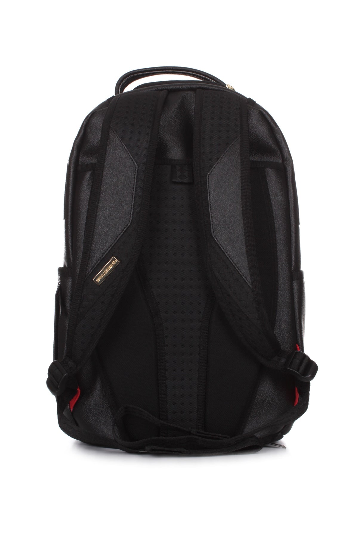 SPRAYGROUND Zaino Gold Brick Logo DLXSV Nero