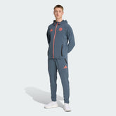 Adidas Tuta Completa Bayern Monaco Uomo Grigia Arancione Microfibra