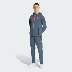 Adidas Tuta Completa Bayern Monaco Uomo Grigia Arancione Microfibra