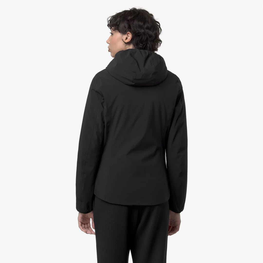 K-WAY DONNA GIUBBOTTO LYLY WARM DOUBLE FACE NERO-BEIGE 25/26