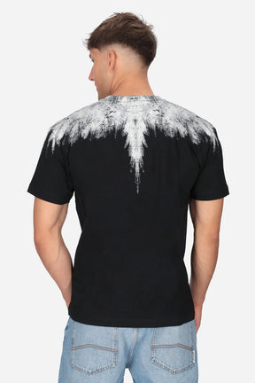 COUNTY OF MILAN T-Shirt Nera Marcelo Burlon Ali Graffito Bianco