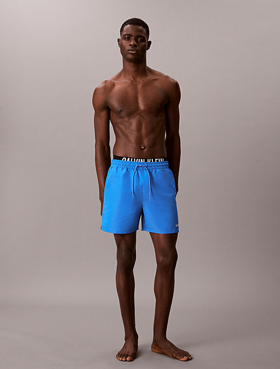 Calvin Klein Costume Da Bagno Con Elastico Blu Mare