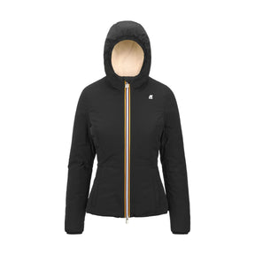 K-WAY DONNA GIUBBOTTO LYLY WARM DOUBLE FACE BLACKP-BEIGE E