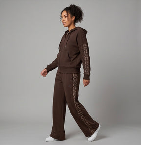 ADIDAS Tuta Completa Maculata Con zip e Cappuccio Donna
