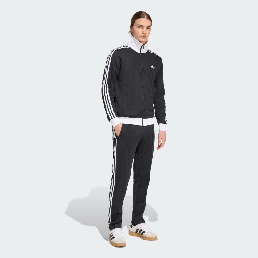 Adidas Originals Tuta Completa Uomo Nera Bianca Acetata con Zip