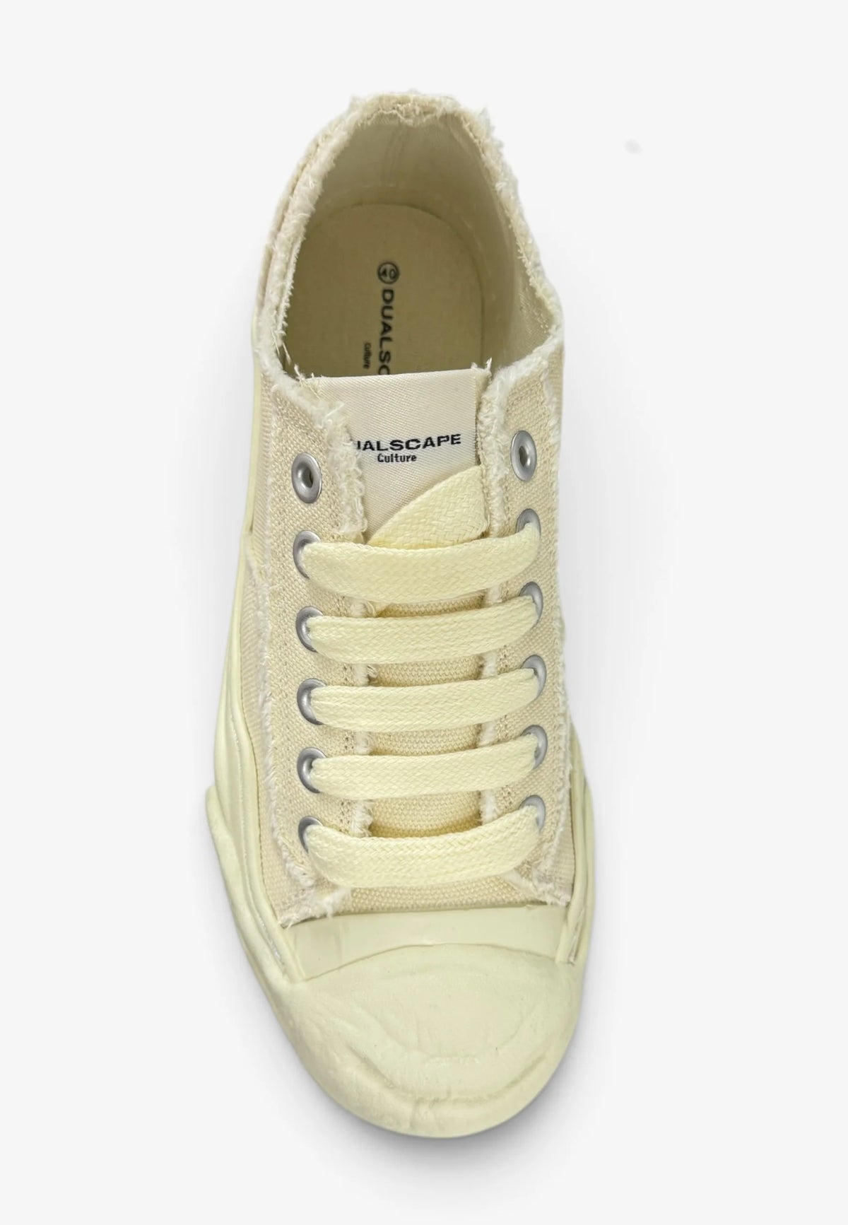 DUALSCAPE Sneakers In Tela Bianca/Panna