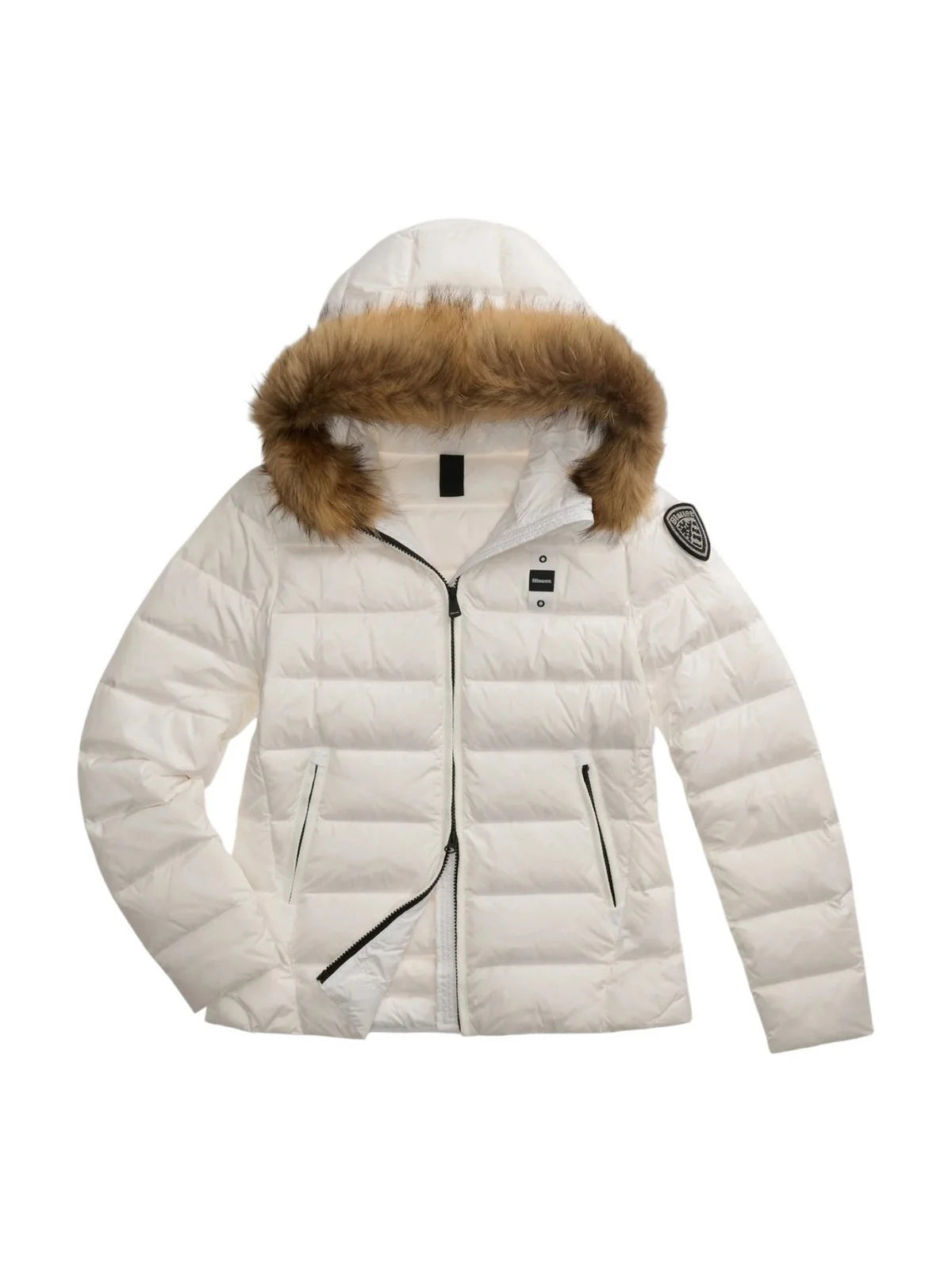 BLAUER Giubbotto Arcadia Invernale Con Pelliccia Donna Bianco