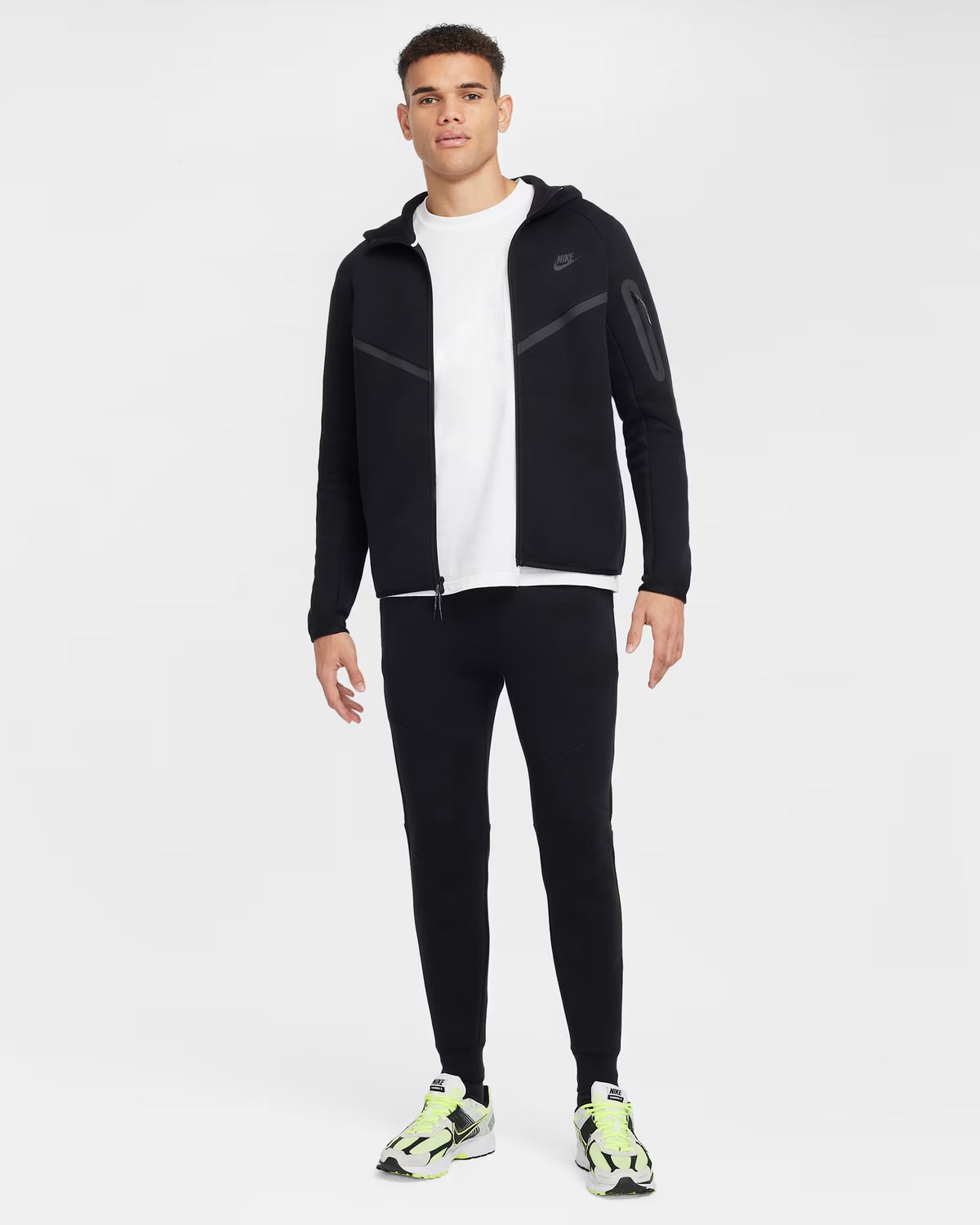NIKE Tuta Tech Fleece Con Cappuccio Nero