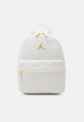 JORDAN Zaino MiniBackpack Con Logo Dorato Bianco
