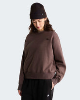 THE NORTH FACE Felpa Donna Girocollo Logo Piccolo Marrone/Nero 26/27