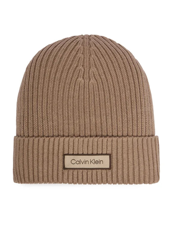 CALVIN KLEIN Berretto In Lana Unisex Beige