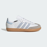 ADIDAS Samba classiche Bambino/Bambina Bianca Con Strisce Azzurre