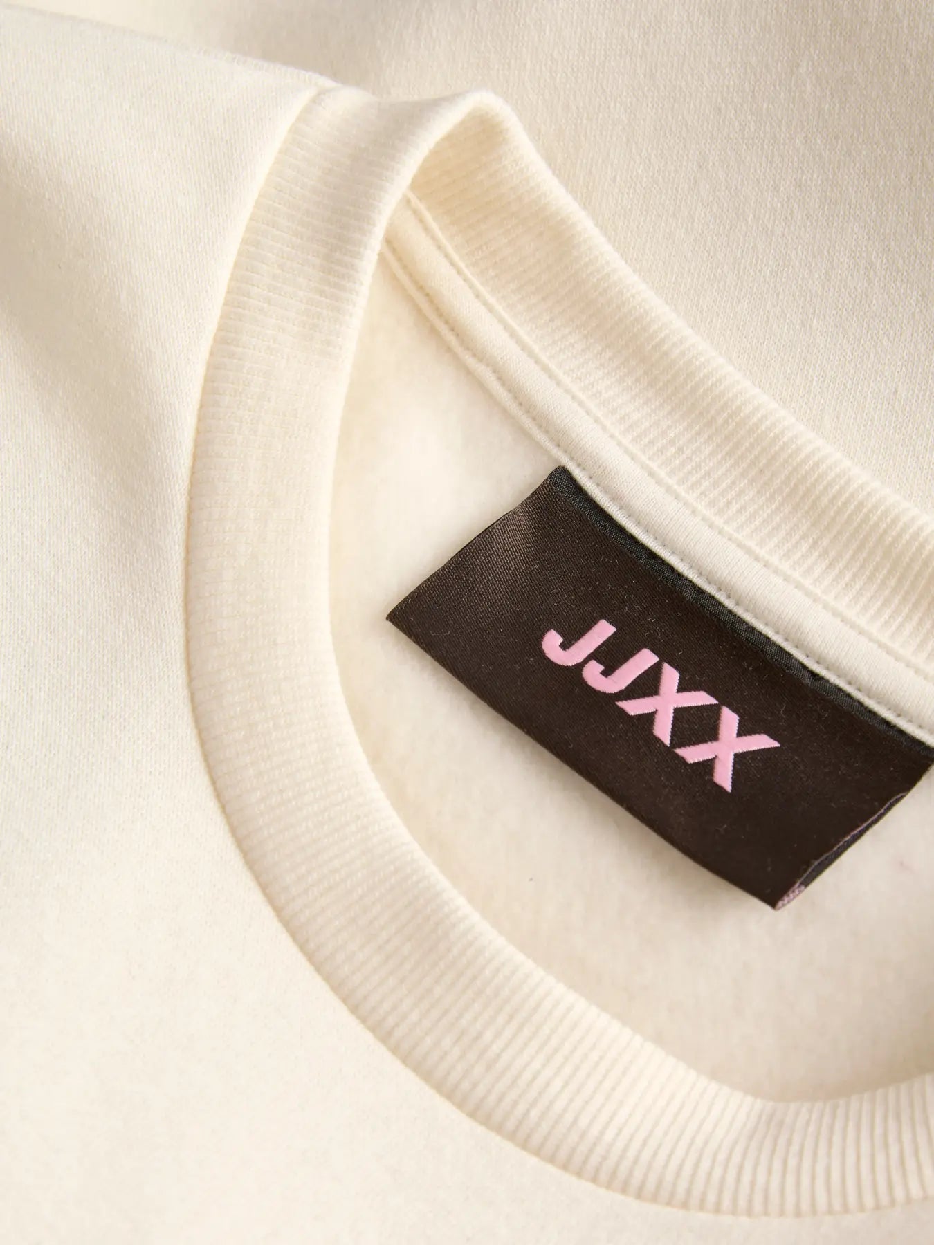 JJXX Jxtantum Terry Patch Felpa Girocollo Panna donna AW26